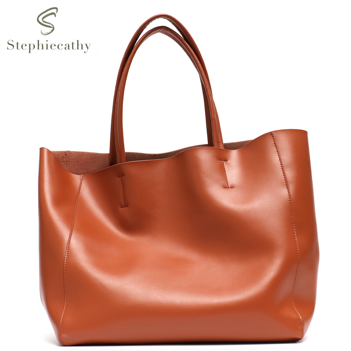 Leather Workshop - الحد الأدنى حقيبة حمل كبيرة المرأة