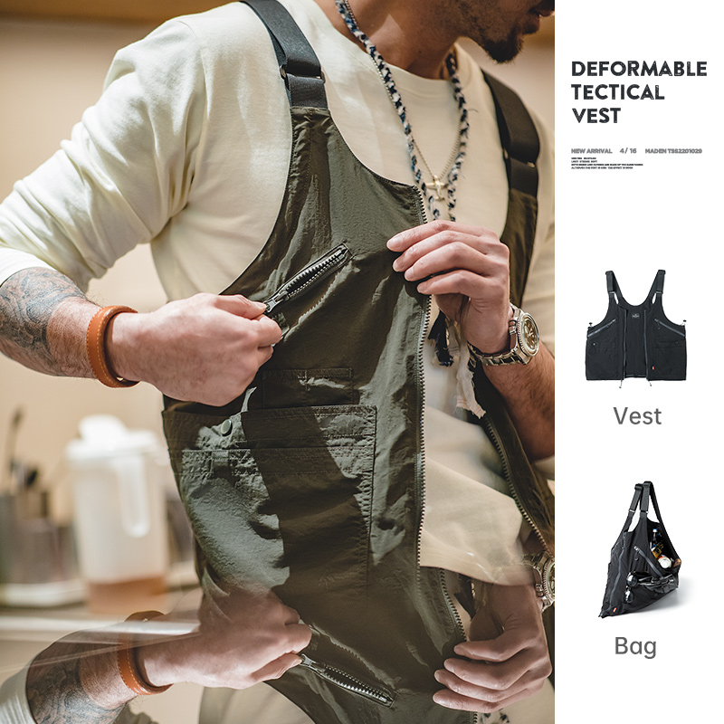 Leather Work Vest - صدرية من Maden بدون أكمام متعددة