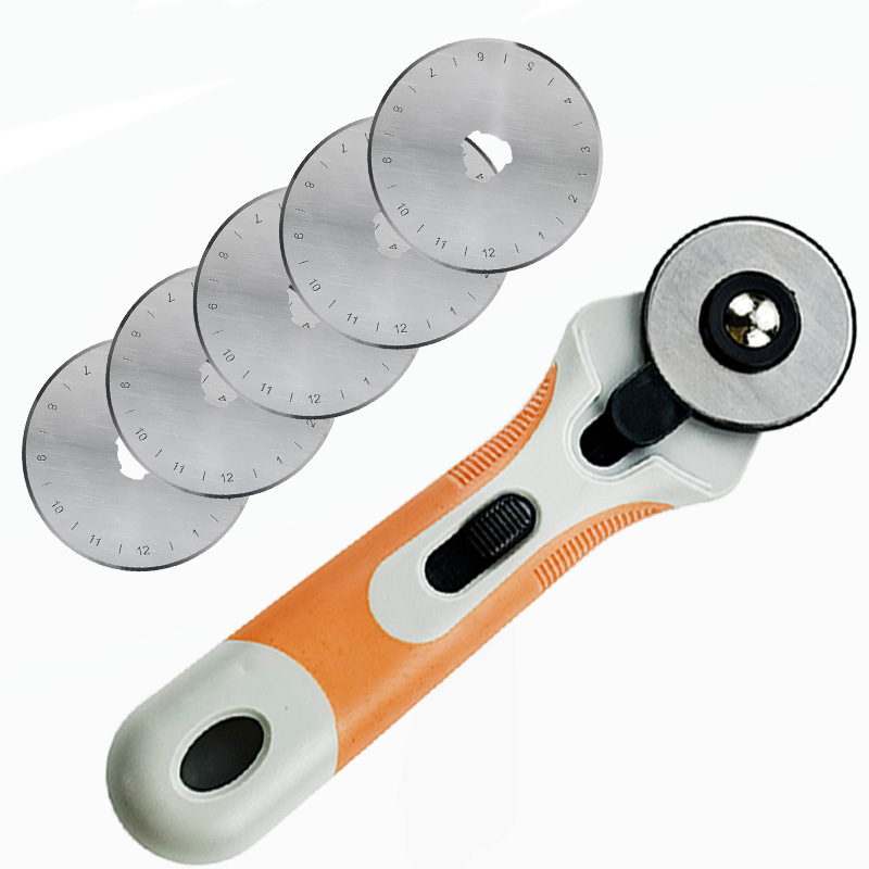 Leatherwork Roller - قاطع دوار 45 ملم، سكين قطع