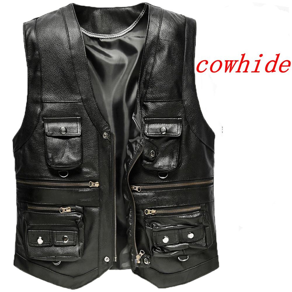 سترة من جلد البقر الأصلي للرجا - مراجعة Leather Work Vest وسعره