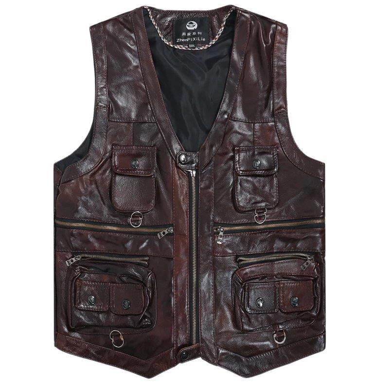 سترة من جلد البقر الأصلي للرجا - مراجعة Leather Work Vest وسعره