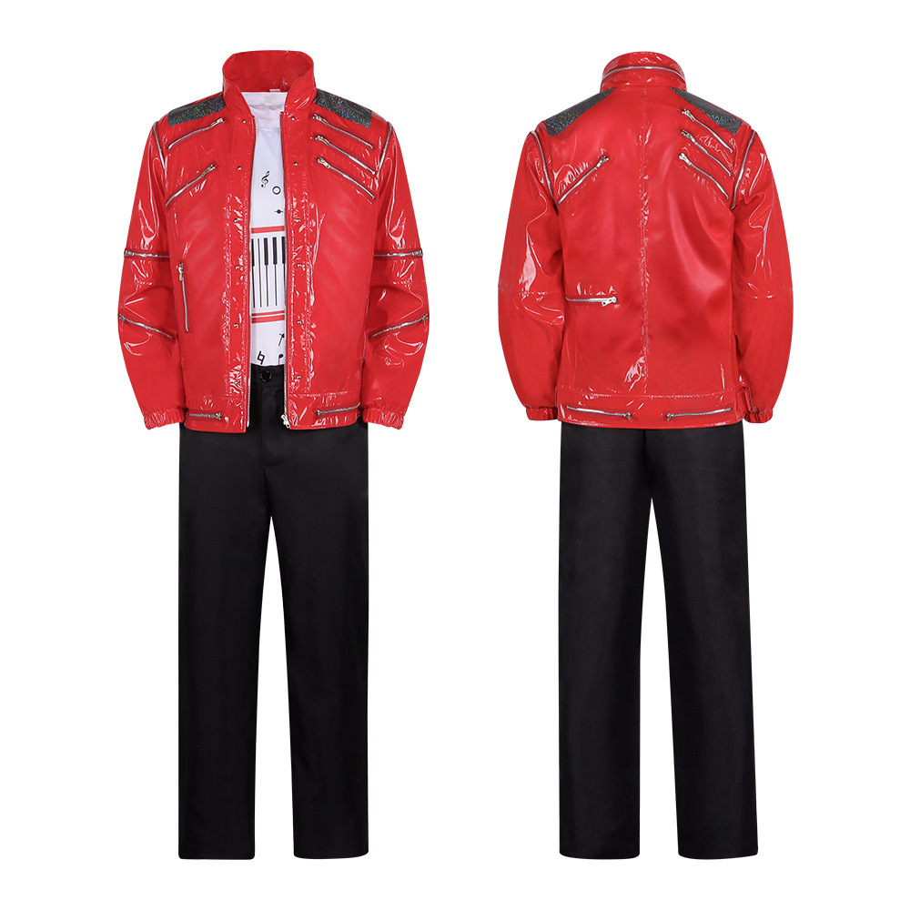 جاكيت جلد أحمر للرجال، زي تنكر - مراجعة Leather Work Jacket وسعره