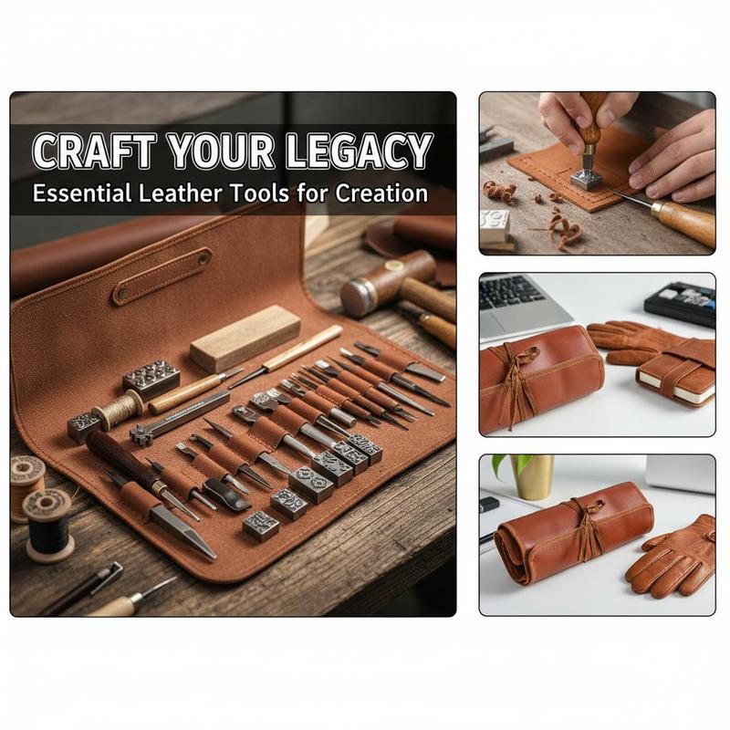 72 قطعة من مستلزمات الحرف الجل - مراجعة Leather Workshop وسعره
