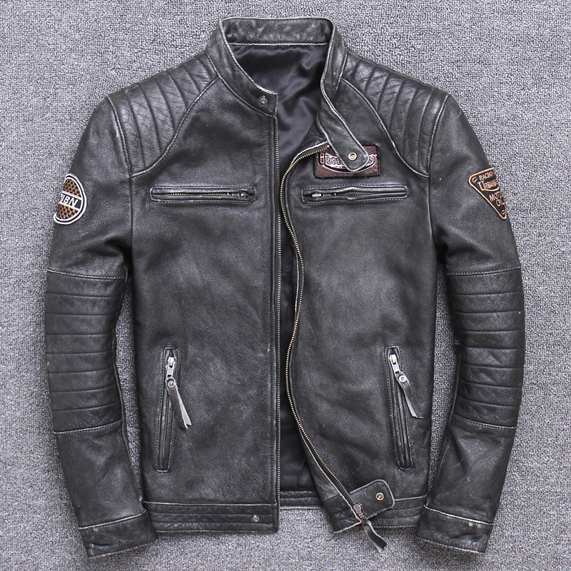 جاكيت لراكبي الدراجات من الجلد - مراجعة Leather Work Jacket وسعره