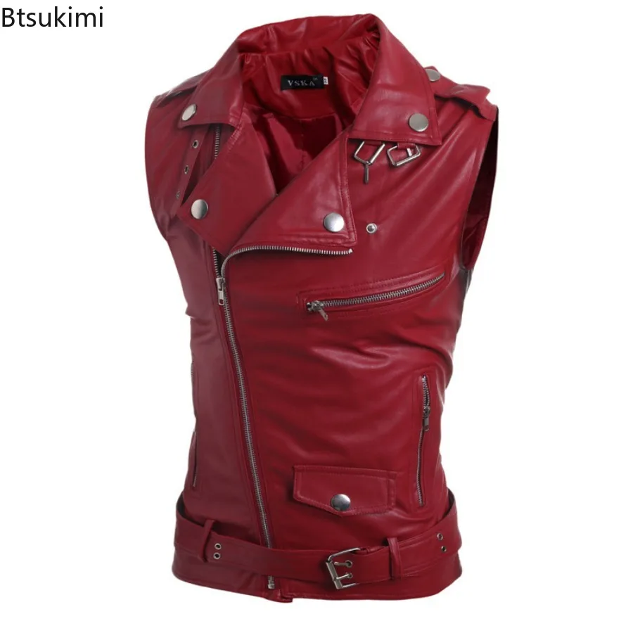 سترة جلدية كاجوال للرجال موديل - مراجعة Leather Work Vest وسعره