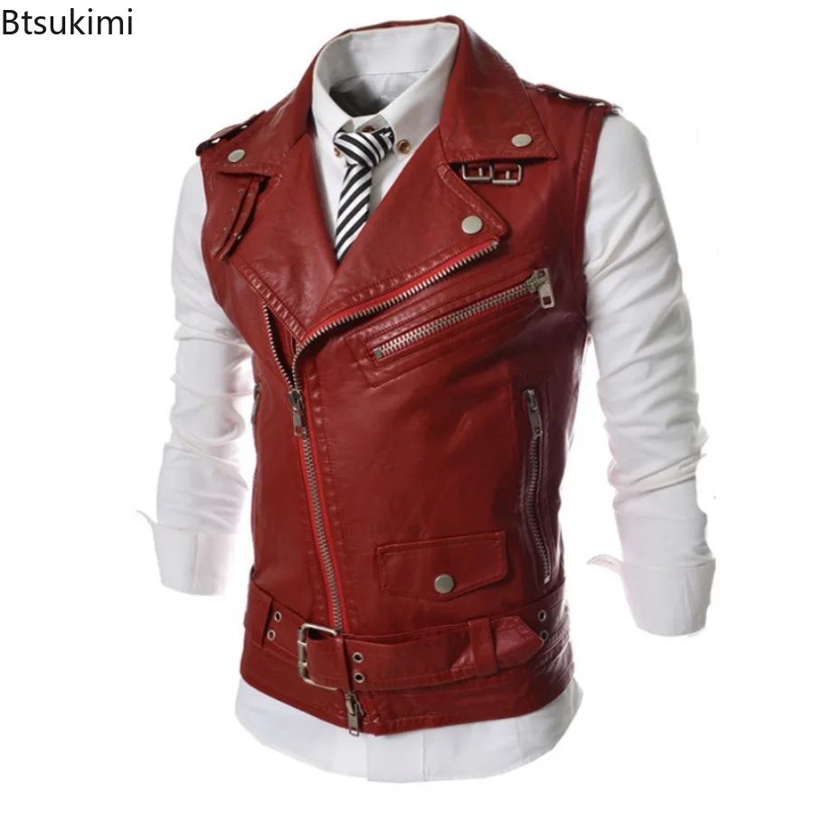 سترة جلدية كاجوال للرجال موديل - مراجعة Leather Work Vest وسعره