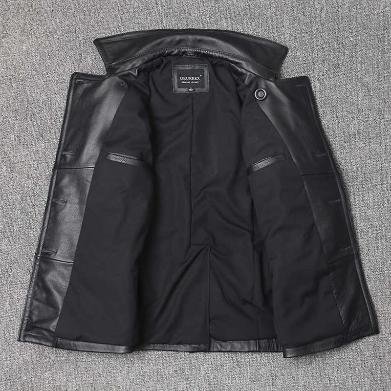 جاكيت رجالي من الجلد الطبيعي ب - مراجعة Leather Work Jacket وسعره