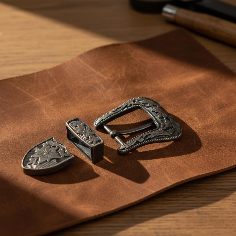مشبك حزام معدني عتيق بنقوش زهر - مراجعة Leatherworking Classic وسعره