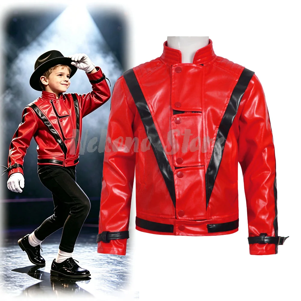 جاكيت جلد أحمر مخيف من مايكل ج - مراجعة Leather Work Jacket وسعره