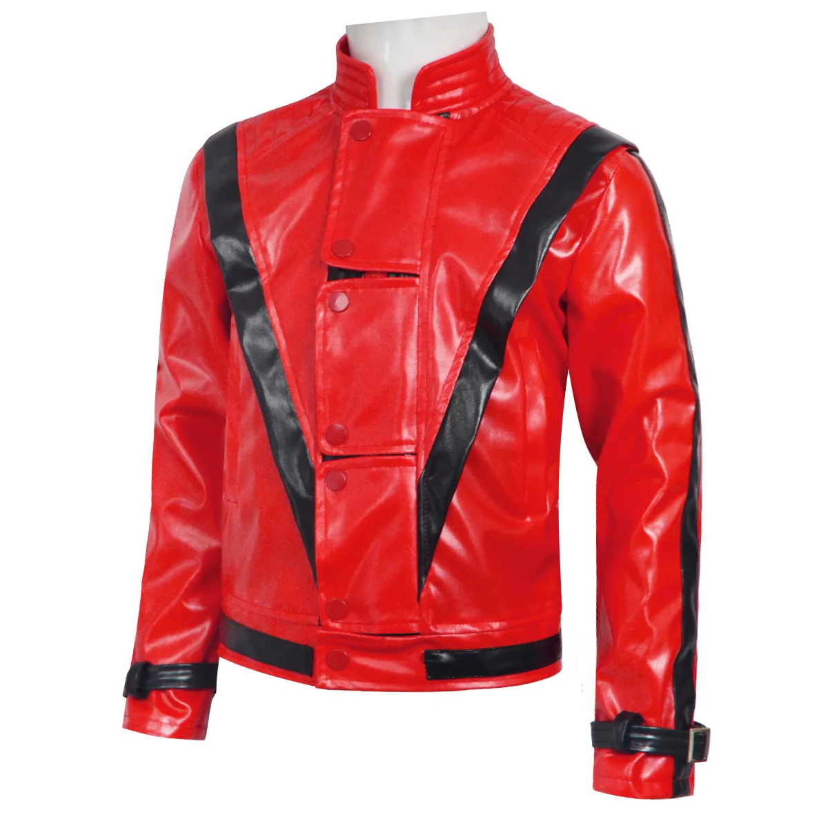 جاكيت جلد أحمر مخيف من مايكل ج - مراجعة Leather Work Jacket وسعره