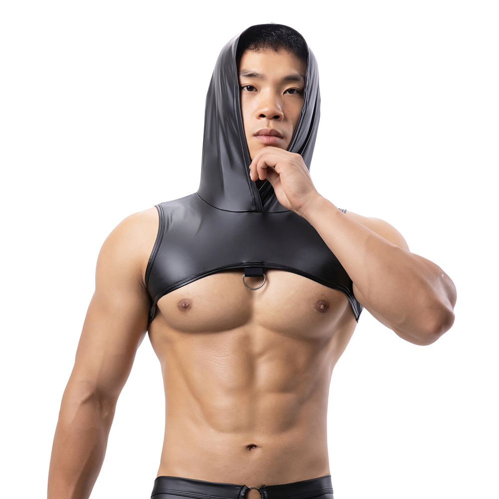 الرجال فو الجلود مقنعين اللياق - مراجعة Leather Work Vest وسعره