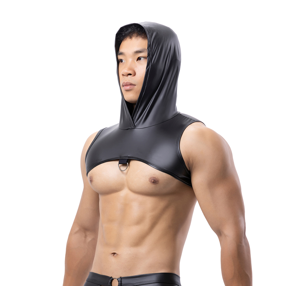الرجال فو الجلود مقنعين اللياق - مراجعة Leather Work Vest وسعره