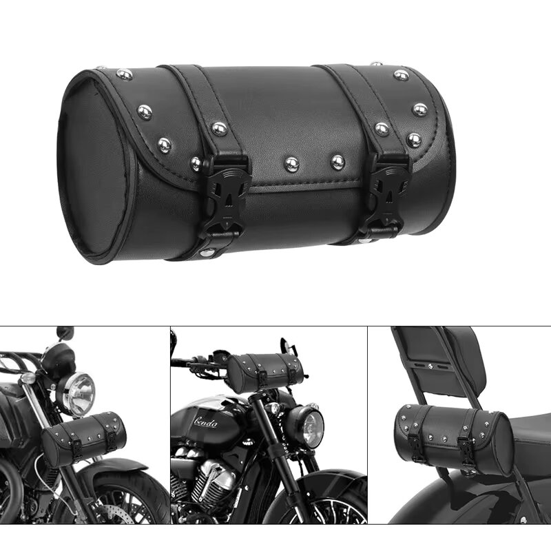 أكياس الدراجات النارية الأسود  - مراجعة Leatherwork Roller وسعره