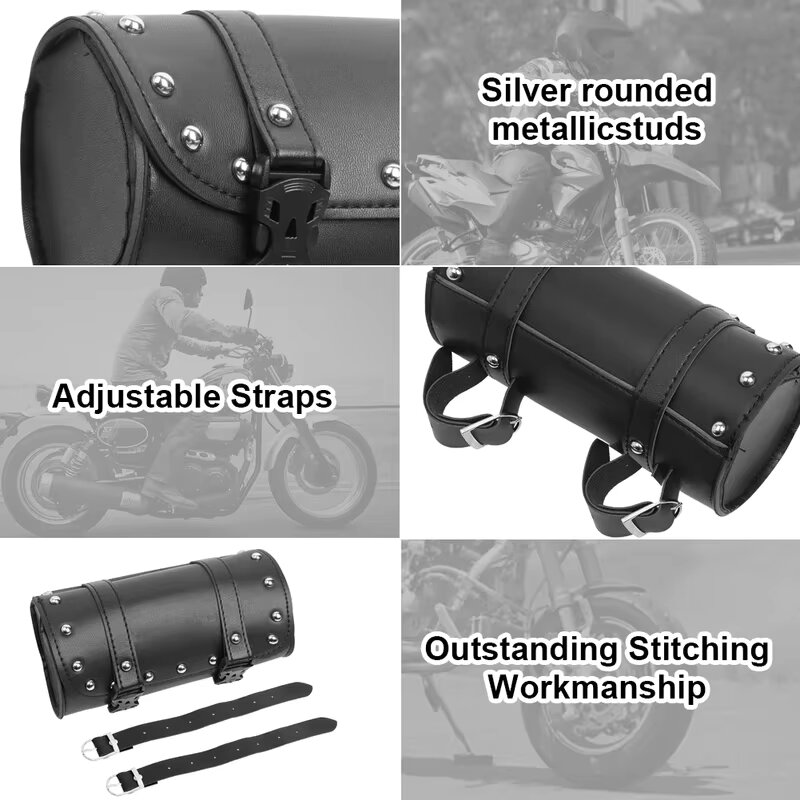 أكياس الدراجات النارية الأسود  - مراجعة Leatherwork Roller وسعره