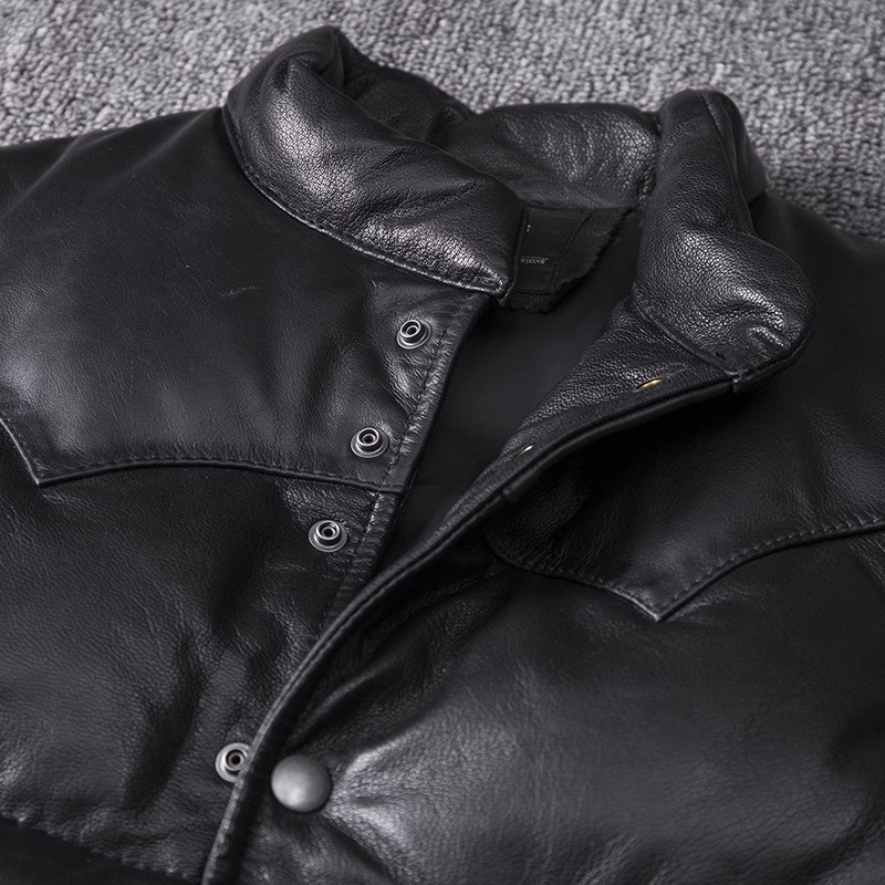 سترة جلدية ضيقة للرجال من جلد  - مراجعة Leather Work Vest وسعره