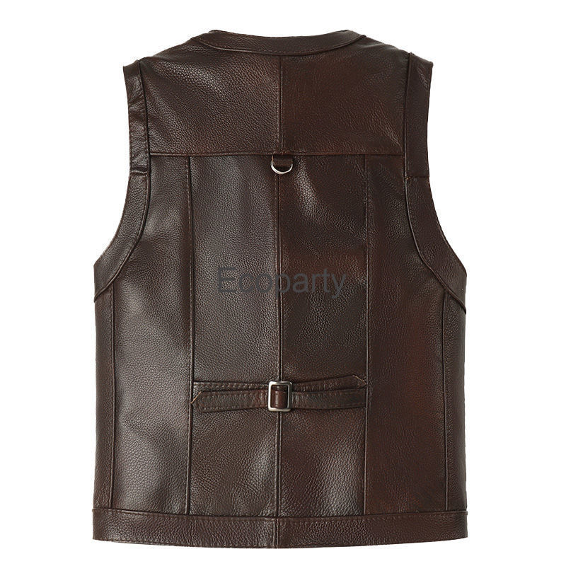 2024 الخريف الشتاء سترة جلدية  - مراجعة Leather Work Vest وسعره