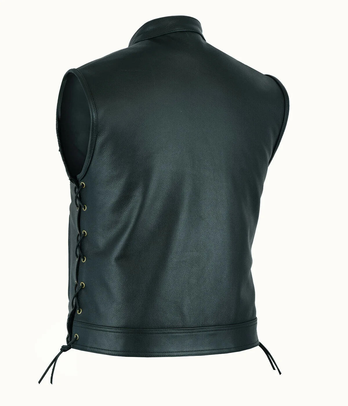 سترة جلدية فاسق موضة معطف غير  - مراجعة Leather Work Vest وسعره