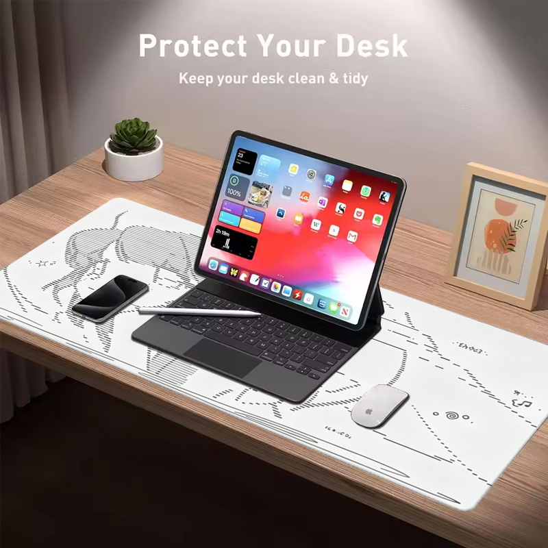 لوحة ماوس جلدية كبيرة بتصميم أ - مراجعة Leatherwork Table وسعره